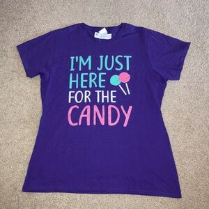 size XL, bust up to 42” inches, new condition, here for the candy 🍬 shirt